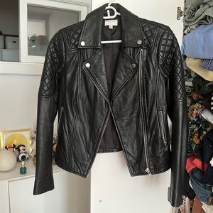 Witchery 100% leather jacket in Aus Size 8 ( US 4)